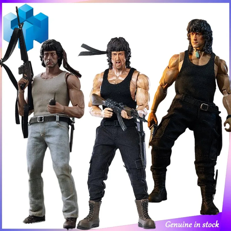 HIYA TOYS EXQUISITE SUPER Series 1/12 Fertig bemalte Figuren Der erste Tropfen Blut im Film Rambo Heißblütige Kampfpuppe
