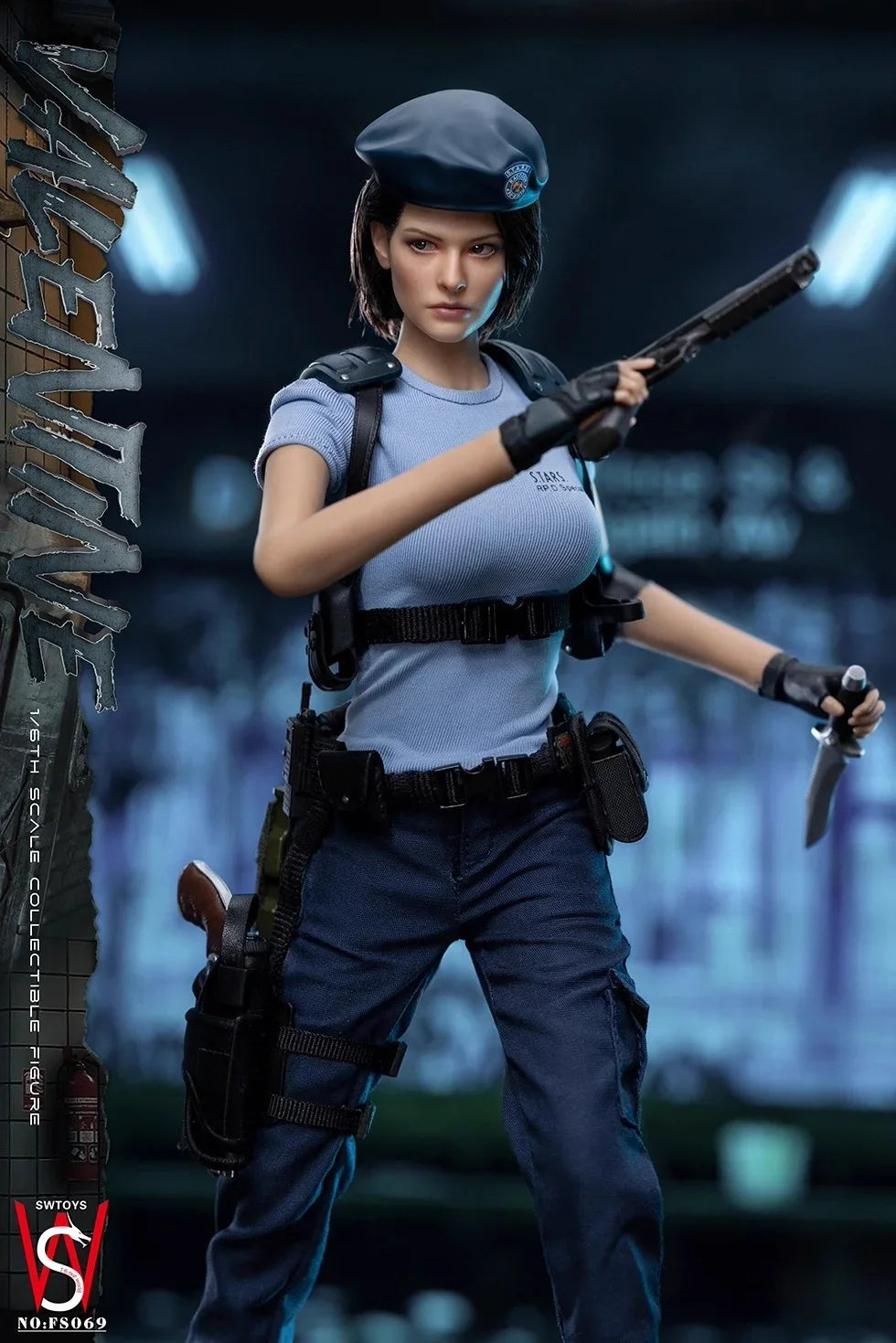 In Stock SWTOYS FS069 1/6 Scale Female Soldier Jill Valentine Full Set 12in Action Figure Doll Model Toys For Fans Collection