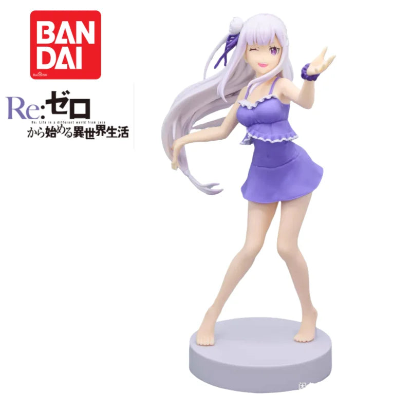 Brand New Boxed In Stock Bandai Banpresto Re Life In A Different World From Zero Emilia Original Figurine Ornaments 100% Genuine