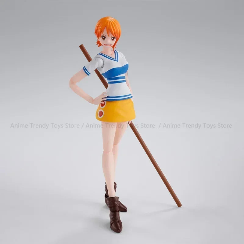 In Stock Bandai SHF ONE PIECE NAMI Romance Dawn action Figure Finished Model Anime Action Toy Gifts WY