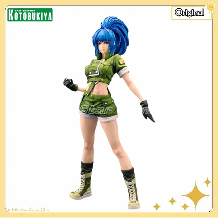 In Stock Original Kotobukiya SNK Beautiful Girl Series THE KING OF FIGHTERS 97 Leona Heidern Anime Figure Model Collection