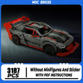 Champion Speed Cars Moc Building Bricks S1 E-Tron Quattro Sports Car Model Technology Modular Blocks Gift Christmas Toys DIY Set