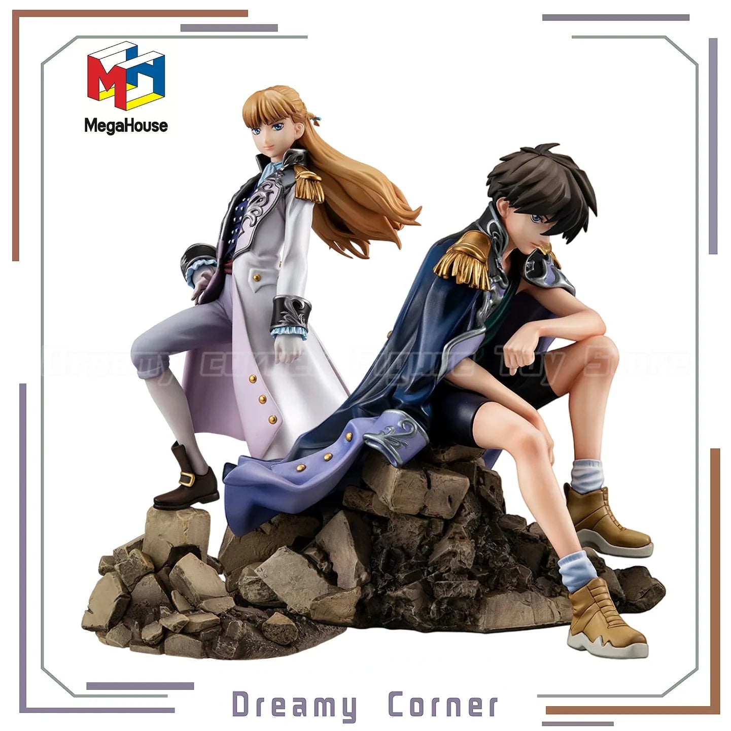 【In Stock】Original Alpha Omega MegaHouse Heero Yuy Relena Peacecraft 30th Anniversary 1/8 Scale Figure Collection Model