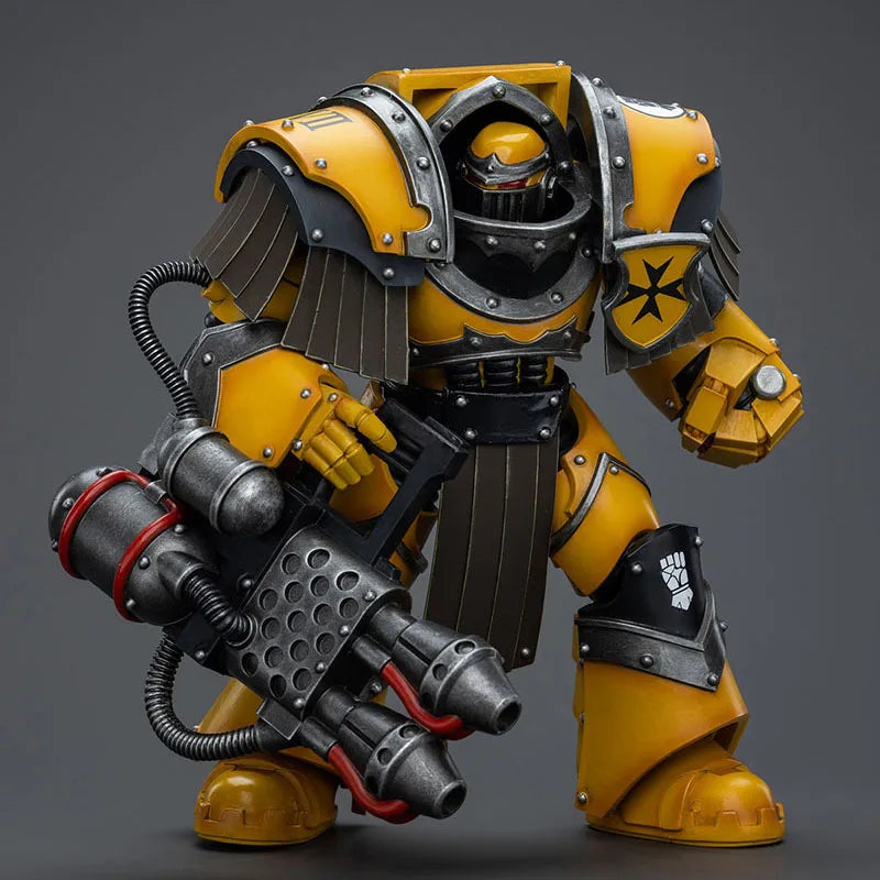 JOYTOY Warhammer 30K 1/18 Imperial Fists Legion Cataphractii Terminator Squad Action Figure Game Military Soldier Figurine Toy