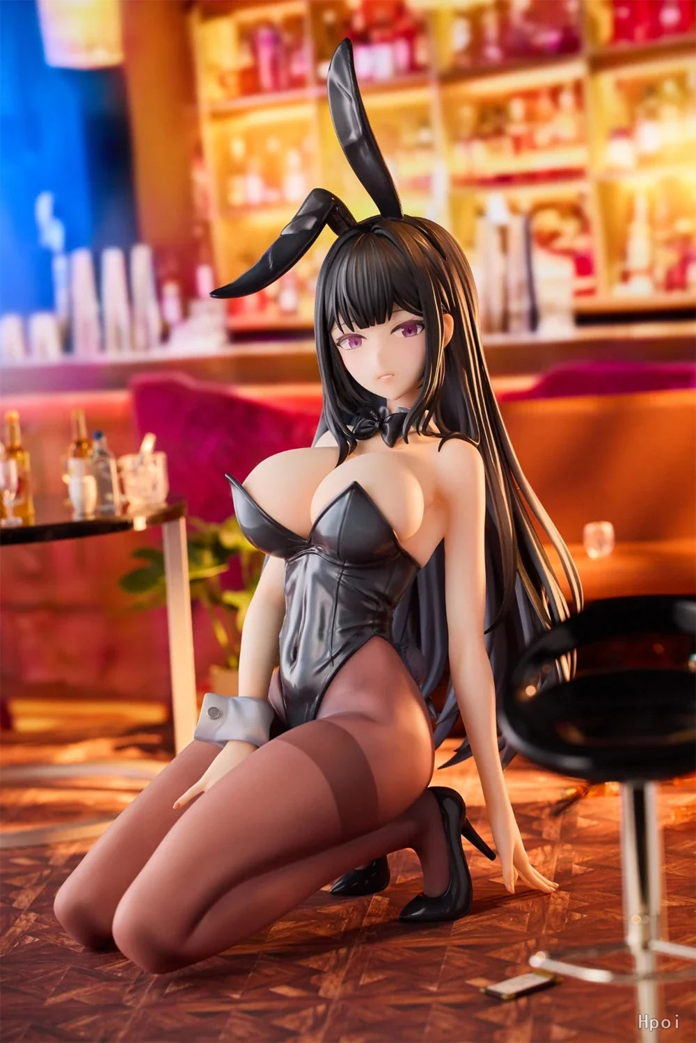 18CM Anime Bunny Girl Hina Figure Sakurajima Mai Black Silk Sexy PVC Detachable Adult Series Peripheral Collection Display Gift