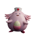 pokemon 1/10 3d Illustrated Handbook Completion Plan Series Team Chansey Nurse Joy Figures Resin Pu Figurine Decor Toy Gift