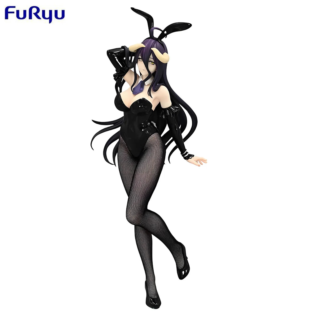 In Stock FuRyu BiCute Bunnies OVERLORD Albedo Bunny Girl -Black Style Ver.- 30CM PVC Anime Action Figures Model Collection Toy