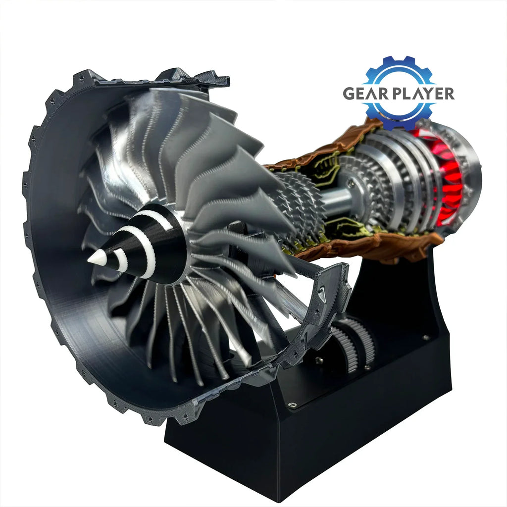 Super Turbofan Engine Model Brushless Motor Function Fan Electric High Performance Power Turbine Cool Boutique Toy Gi