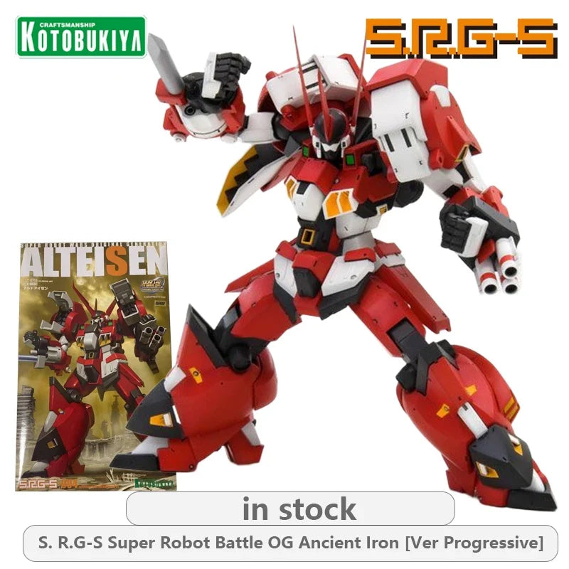 KOTOBUKIYA S.R.G-S Series Super Robot Wars OG Ancient Iron Ver Progressive Action Figure Assembly Model Toy Model Gifts for Boys