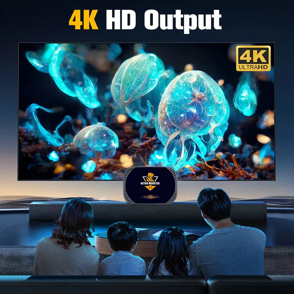 S905X4 Retro Game Consoles With 48000+ Retro Games For PS1/PSP/N64/Sega Saturn/MAME/NES/NDS/NEOGEO Plug&Play Game Console for TV