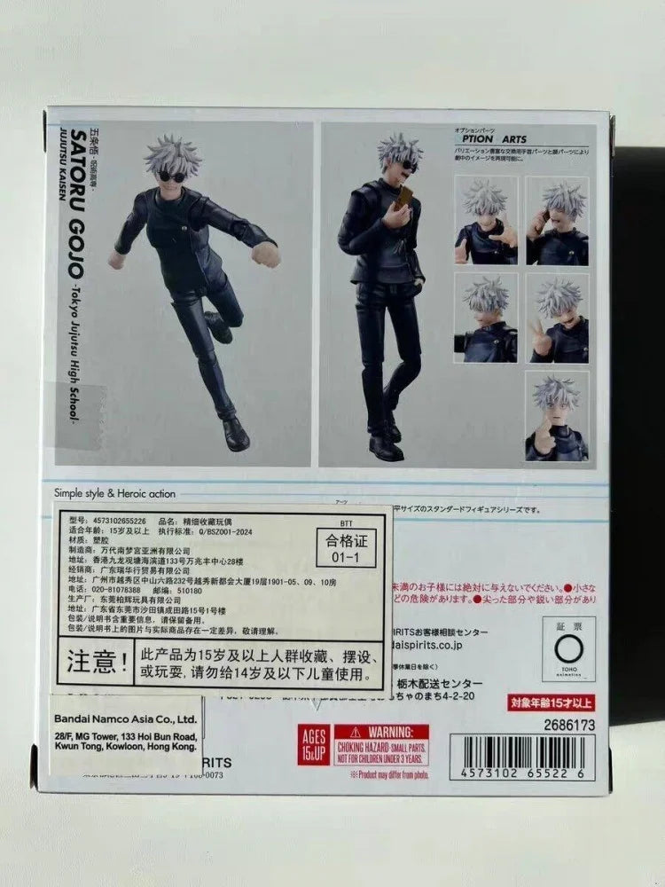 Bandai Original Shfiguarts Jujutsu Kaisen Figure Gojo Satorugeto Suguru Fushiguro Megumi Kugisaki Nobara Anime Model Toy Dolls