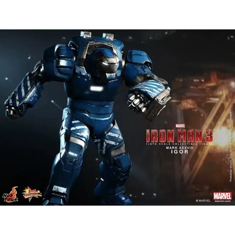 Original Hot Toys MARVEL MMS215 Iron Man 3 Iron Man MK38 IGOR Anime Figur Sammlungsmodell Spielzeug