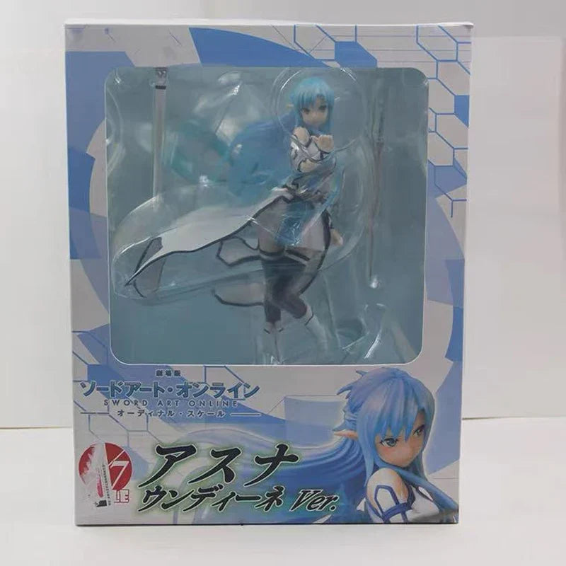 23cm Sword Art Online Yuuki Asuna Anime Figure Titania Action Figure Asuna Yuuki Figurine Adult Collection Model Doll Toys Gifts