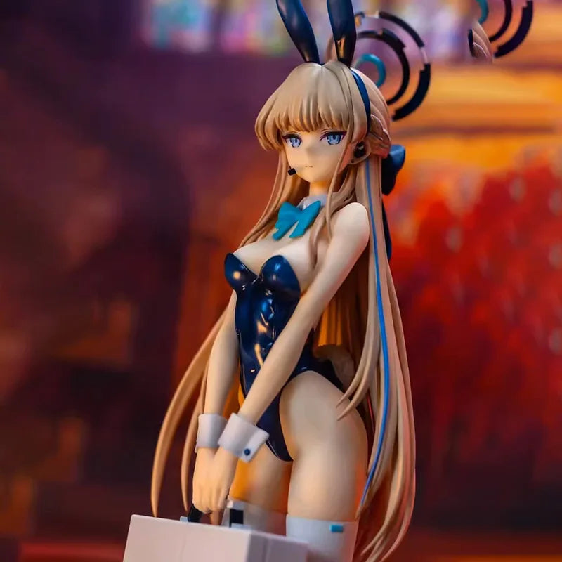 25cm Blue Archive Sexy Anime Figure Ichinose Asuna Bunny Girl Action Figure Figurine Adult Model Toys