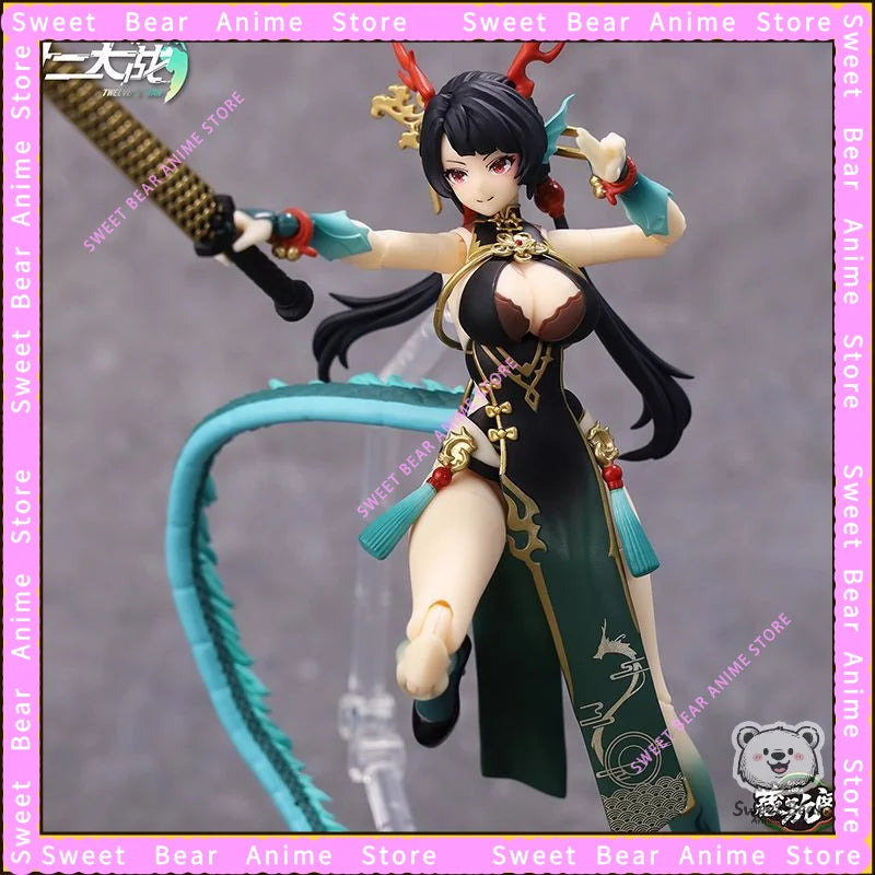 Cang Toys Twelve Wars Little Azure Dragon Longji SAMAEL Mecha Girl Action Figure Anime Model Trendy Toys Desktop Doll