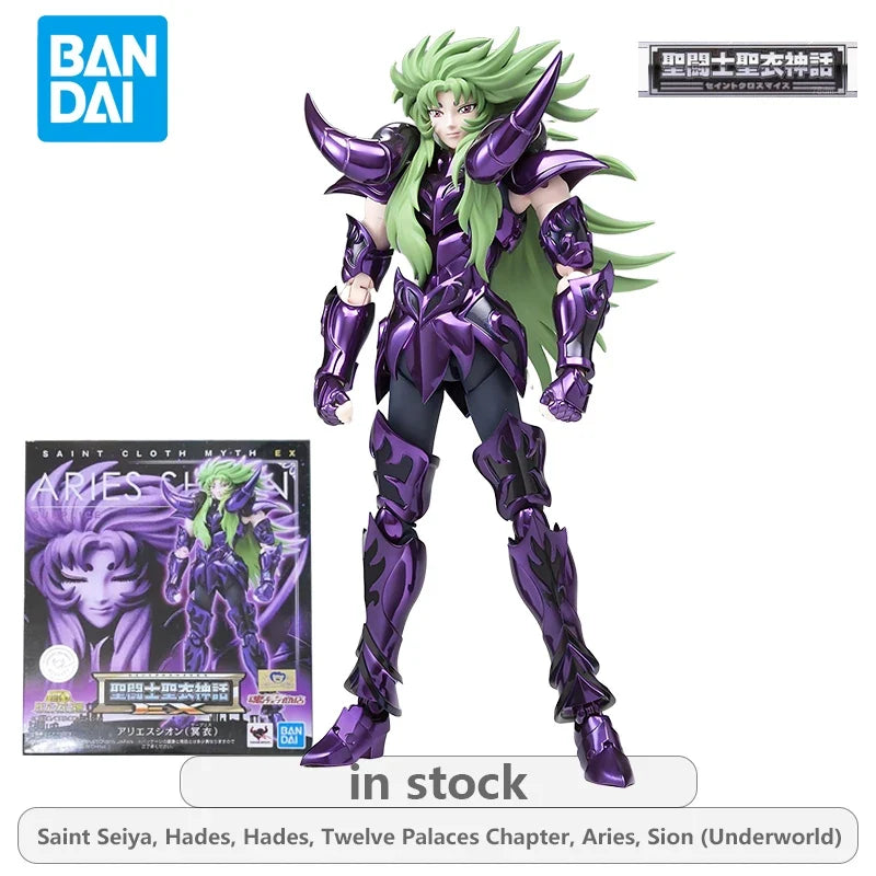 BANDAI Original Saint Seiya Saint Cloak Mythical EX Edition Dark Seiya Series Gemini Saga Anime Action Figure Model Toys