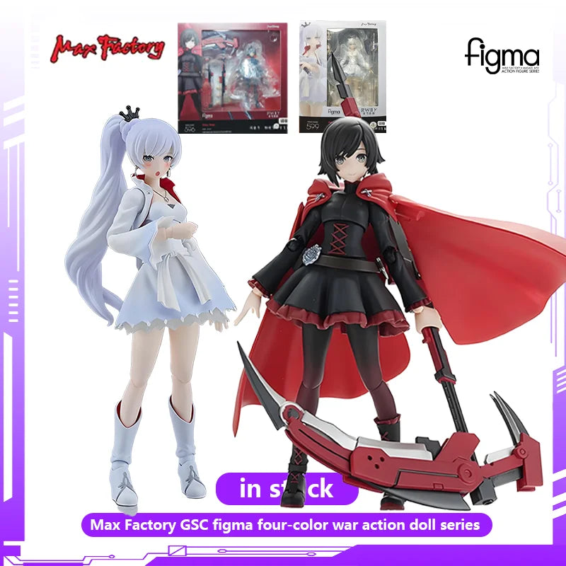 Max Factory Figma Four Color War Chronicles Ice Empire Mobile Doll Series Anime Action Figures Toys for Boys Collectible Gift