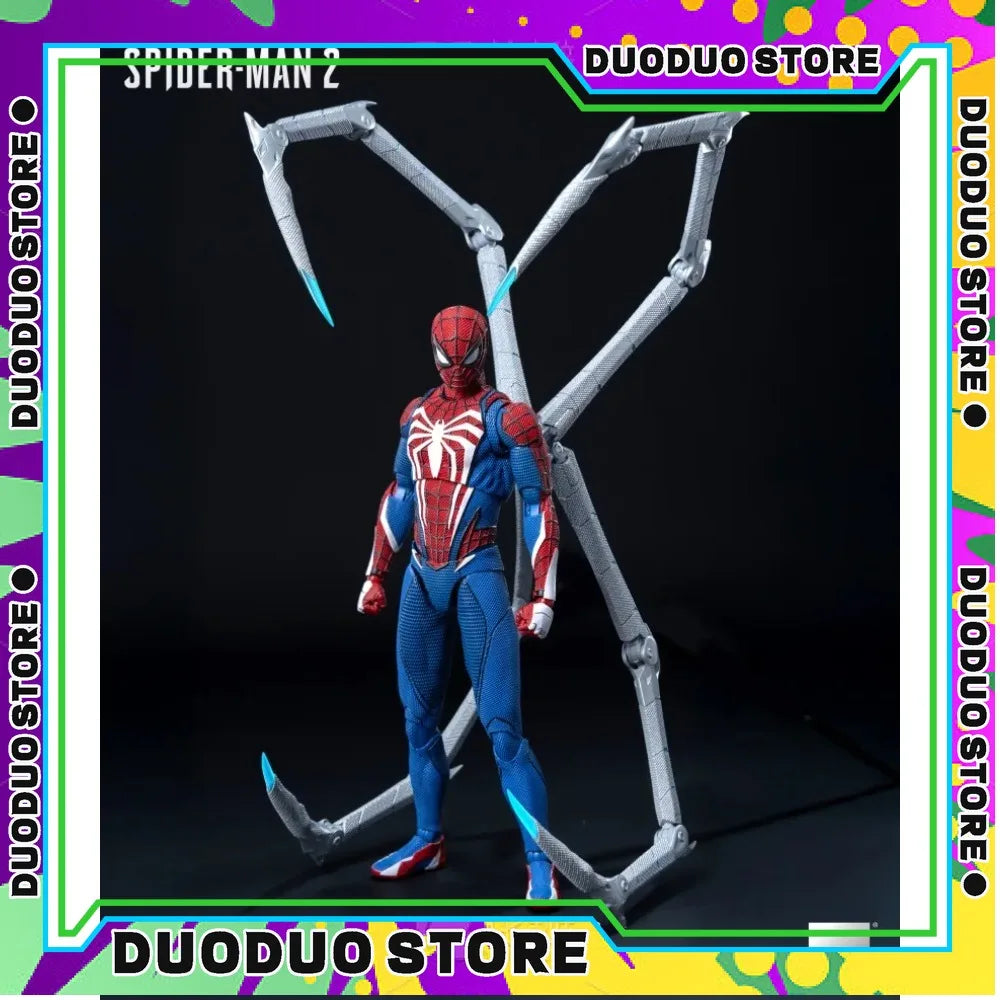 Threezero DLX Spider-Man High Suit 2.0 1/12 Scale Action Figure Toy Collection Gift Spider Man Anime Figure
