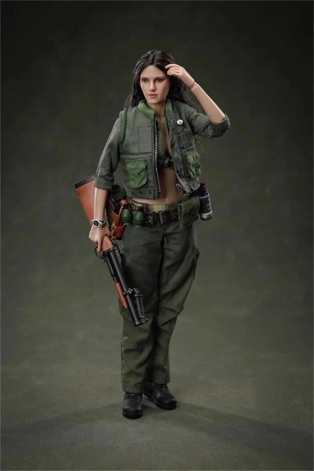 In Stock 1/6th Female Soldier Vietnam War Full Set Moveable Action Figure Toys Model Gift For Fans Collect
