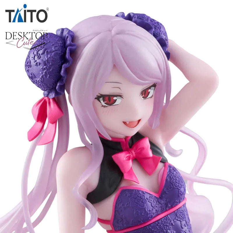 TAiTO Desktop Cute OVERLORD Shalltear Bloodfallen Albedo ~Cheongsam Ver.~ PVC 13CM Anime Action Figures Model Collection Toy