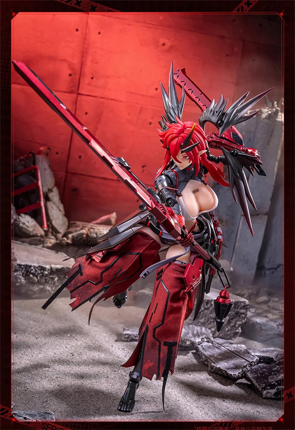 【IN STOCK】Nuclear Gold Reconstruction Animester Wolf Mastiff Force 1/9 Mobile Suit Girl Action Figure