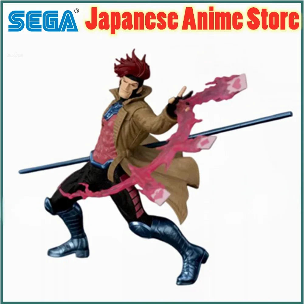Original SEGA ACT CUT X-Men Gambit Remy Etienne LeBeau Collection Doll Series Anime Figure Action Figurine Model Figuarts Toys