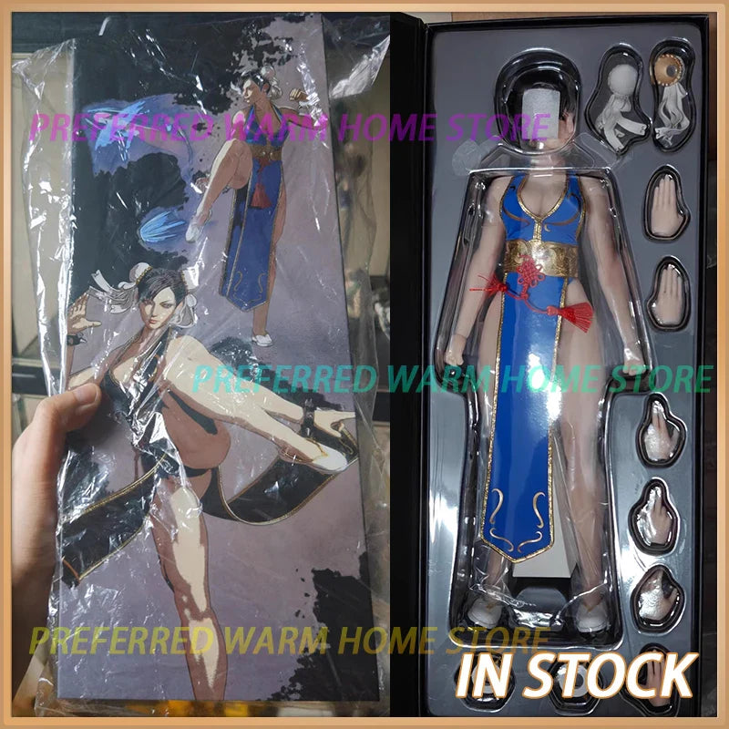 Auf Lager Original PLAY TOY Chun-Li Bewegliche Modellspielzeuge Sammlung 1/6 Stahlknochen-Silikagel-Körper SF Chun Li PLAYTOY P023