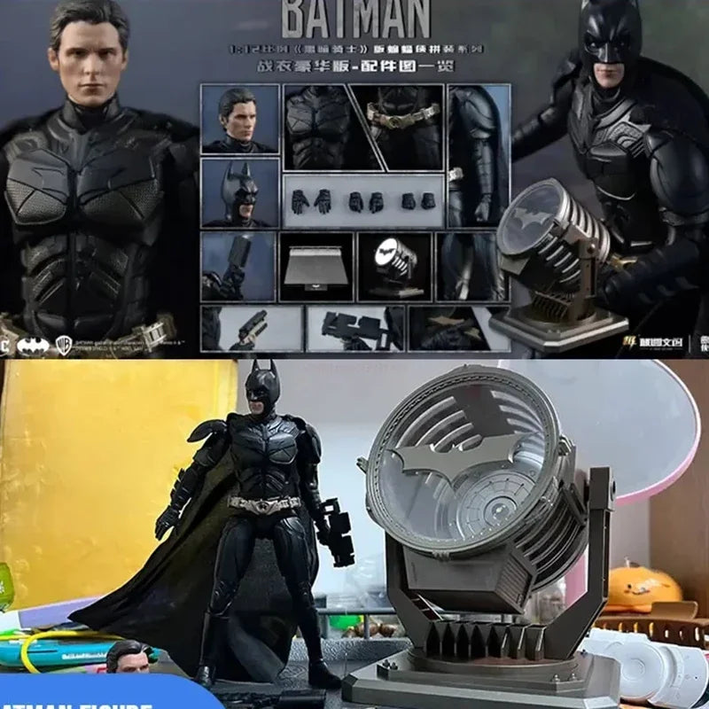 [In Stock] Batman the Dark Knight Trilogy Assembly Series Bat Signal light Battle Suit Action Figure Figurine Gifts Toys