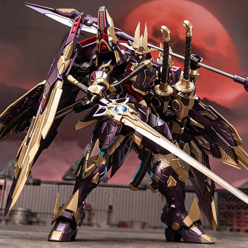 Scale Hot General Mächtiger General Serie Legierung Bemalt Fertigprodukt Magnetische Rüstung Mecha Modell Actionfigur Geschenk