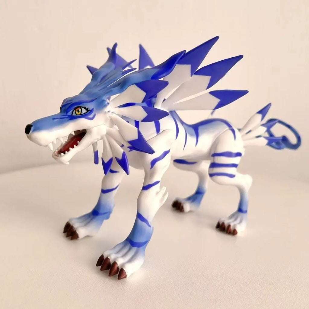 9cm/3.54inch Anime Digimon Adventure Figure Metal Garurumon Action Figures Pvc Statue Collection Model Toys Gifts