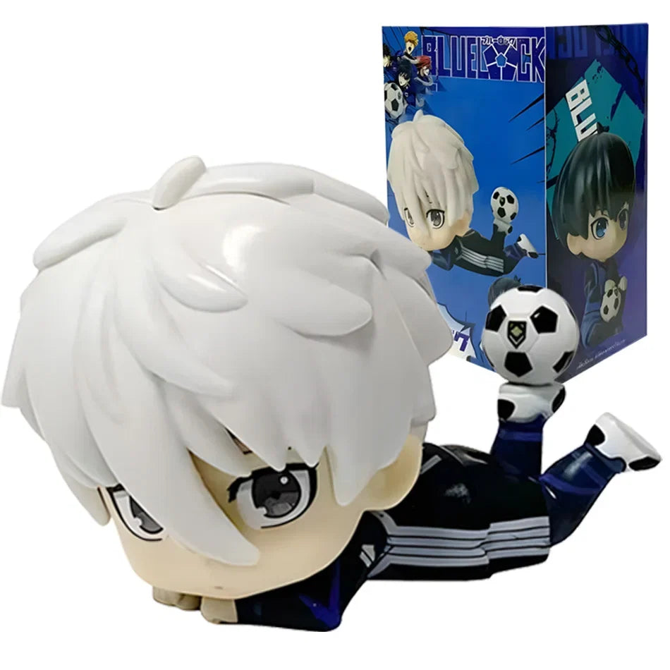 Anime Blue Lock Isagi Yoichi Nagi Seishiro Cosplay Figure Collectible Cartoon Character Ornament Pet Model Kit for Fans