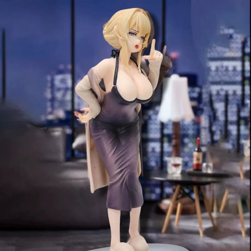 18cm Irene Nightdress Elegant Woman Stand PVC Model Action Figure Car Desktop Decoration Statue Anime Periphery Oranment Doll