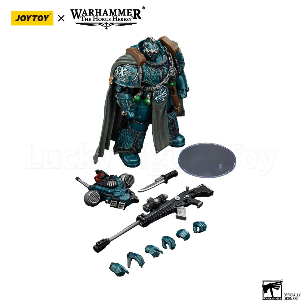 【Original】JOYTOY Warhammer 40K Alpha Legion Exodus 'The One Who Is Many with Sniper Rifle and Power 1/18 Action Figure