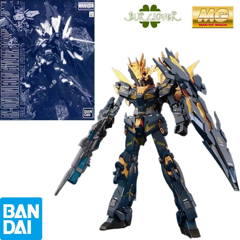 Bandai Original MG Unicorn Gundam Unit 2 Banshee Norn RX-0 [N] 1/100 Anime Action Figure Assembly Model Toys Gifts For Children