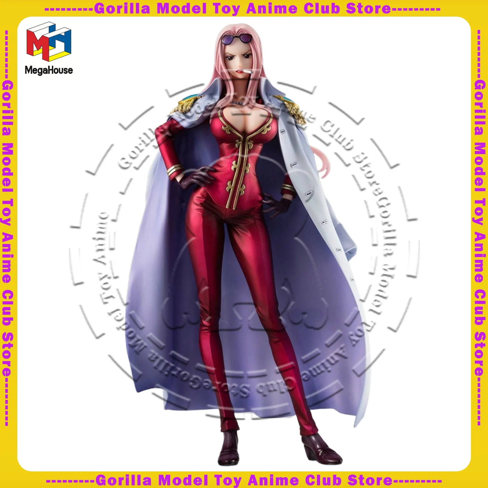 In Stock Original Genuine MegaHouse POP ONE PIECE Hina 235mm Portrait Of Pirates Anime Figure Statue Collectible Ornament