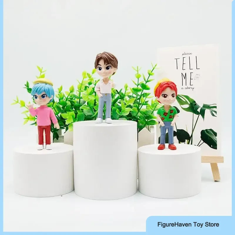 10pcs/Set Q-Chibi K-Pop: Demon Hunters Movie Merchandise Toy Desk Ornament Action Figure Anime Model Statue Girl Surprise Gifts