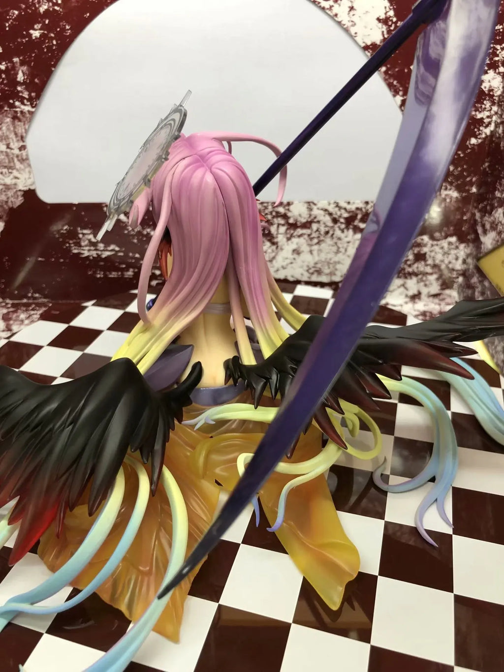 13cm No Game No Life: Zero Azriel Shiro Jibril 1/7 Great War Ver. Phat Anime PVC Action Figure Toy Game Collectible Model Doll