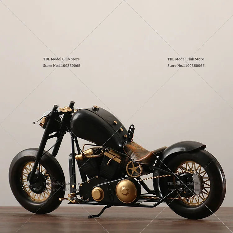 In Stock bobber 1/6 Scale Soldier Retro Metal  Motorcycle Home Model Decor Fit 12inch Action Figure Doll