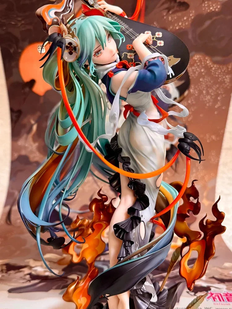 Gsc Original Hatsune Miku Shi Mian Mai Fu Ver Figure Ambushed From All Sides Miku Genuine Action Figurine Anime Model Doll Toy