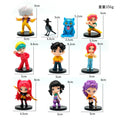 K pop demon hunter animation Q edition 10pcs men's and women's group hunt witch tiger crow Lu Mi Zoe PVC model children's gift