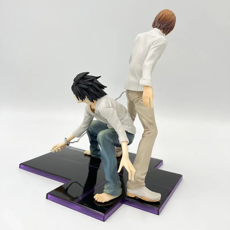 24cm Death Note Anime Figure Light Yagami L Action Figure 1160# Yagami Light 1200# L Lawliet Figurine Collectible Model Doll Toy