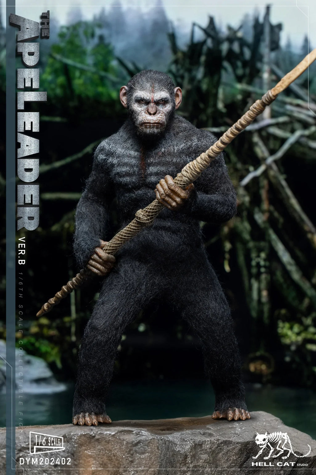 DYM202402A/B/C Caesar Rise of the Planet ApesThe 1/6 leader Hell Cat Ape Planet Model Action Figure Model Toy