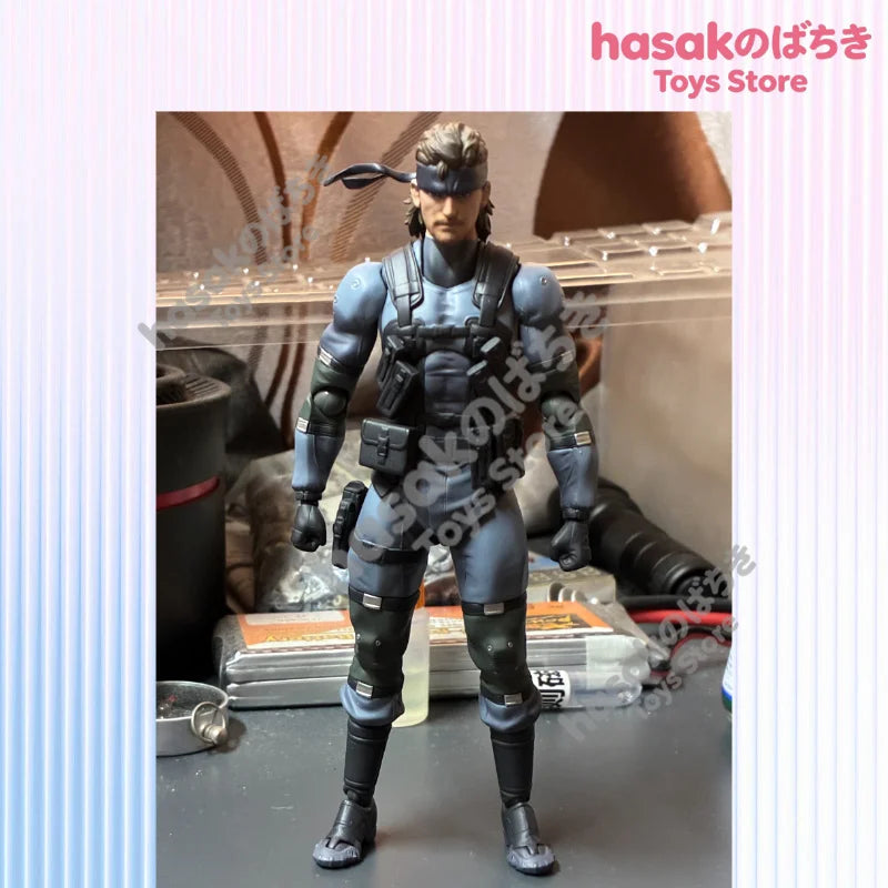 auf Lager MAX Factory Originalverpackung FIGMA 645 Solid Snake MGS2 Ver. Actionfigur Modell Geschenk für Kinder Schaumstoffverpackung