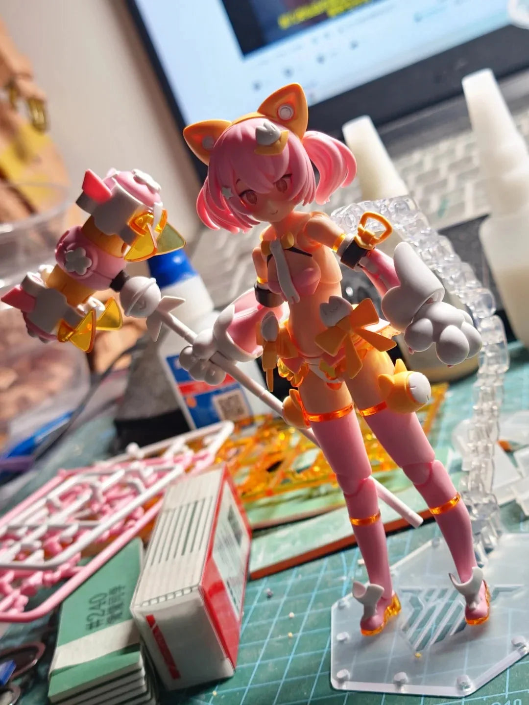 Kotobukiya Kp740 Megami Device B2 Puni Mofu Mao Blade In Stock Original Assembly Model Kits Action Kawaii Doll Anime Model Toys