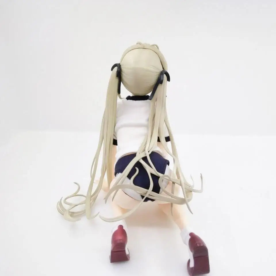 New 12CM Anime Yosuga no Sora Kasugano Sora gym outfit kneeling position Figure Kawaii PVC Model Toys Doll Ornaments Gifts