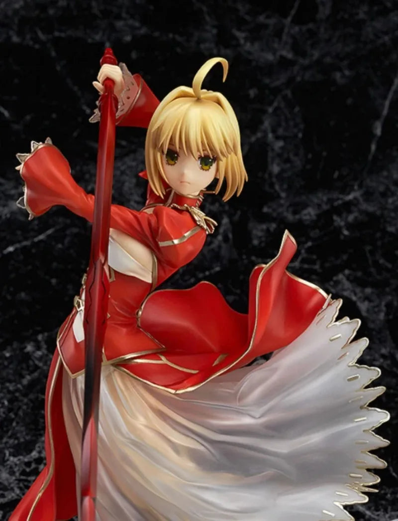 In stock Genuine Fate/EXTRA Nero Claudius Red saber 25cm PVC Action Figure Anime Figure Model Toy Figure Collection Doll Gift