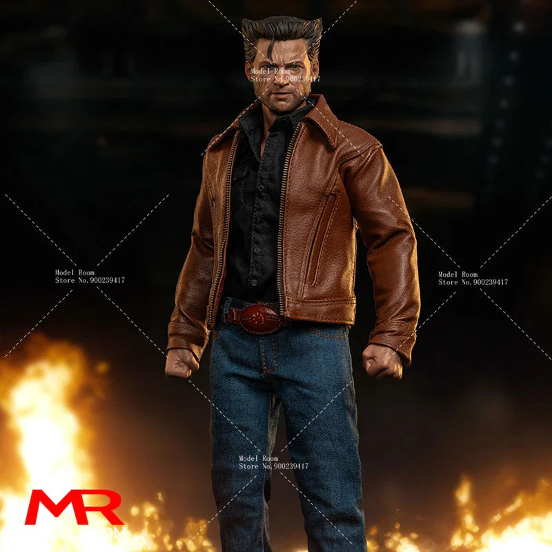 Top Copy Toys TC001 1/6 Young Hugh Jackman Kopf Skulptur Kostüm Set Modell passend für 12'' Männliche Soldat Actionfigur Körper