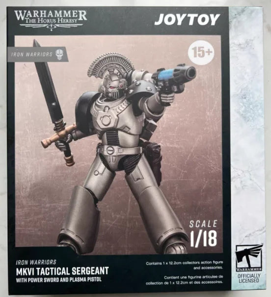 【SF】JOYTOY 1/18 Action Figure Ultramarines Legion Mklll Tactical Squad Sergeant with Power Sword Model Toys Gifts Collection