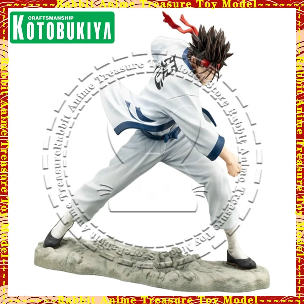 In Stock Original Genuine Kotobukiya ARTFX J Figure Rurouni Kenshin Sagara Sanosuki Samurai Sword Fighter Collectible Statue