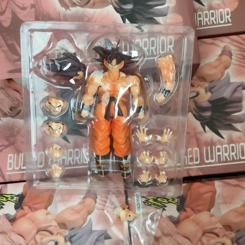 Wow Super Mobile First Duel Son Goku Kaiouken Fist Empty 1/12  Anime Figure Shf Doll Dragon Ball Model Garage Kit Toy Doll Gifts